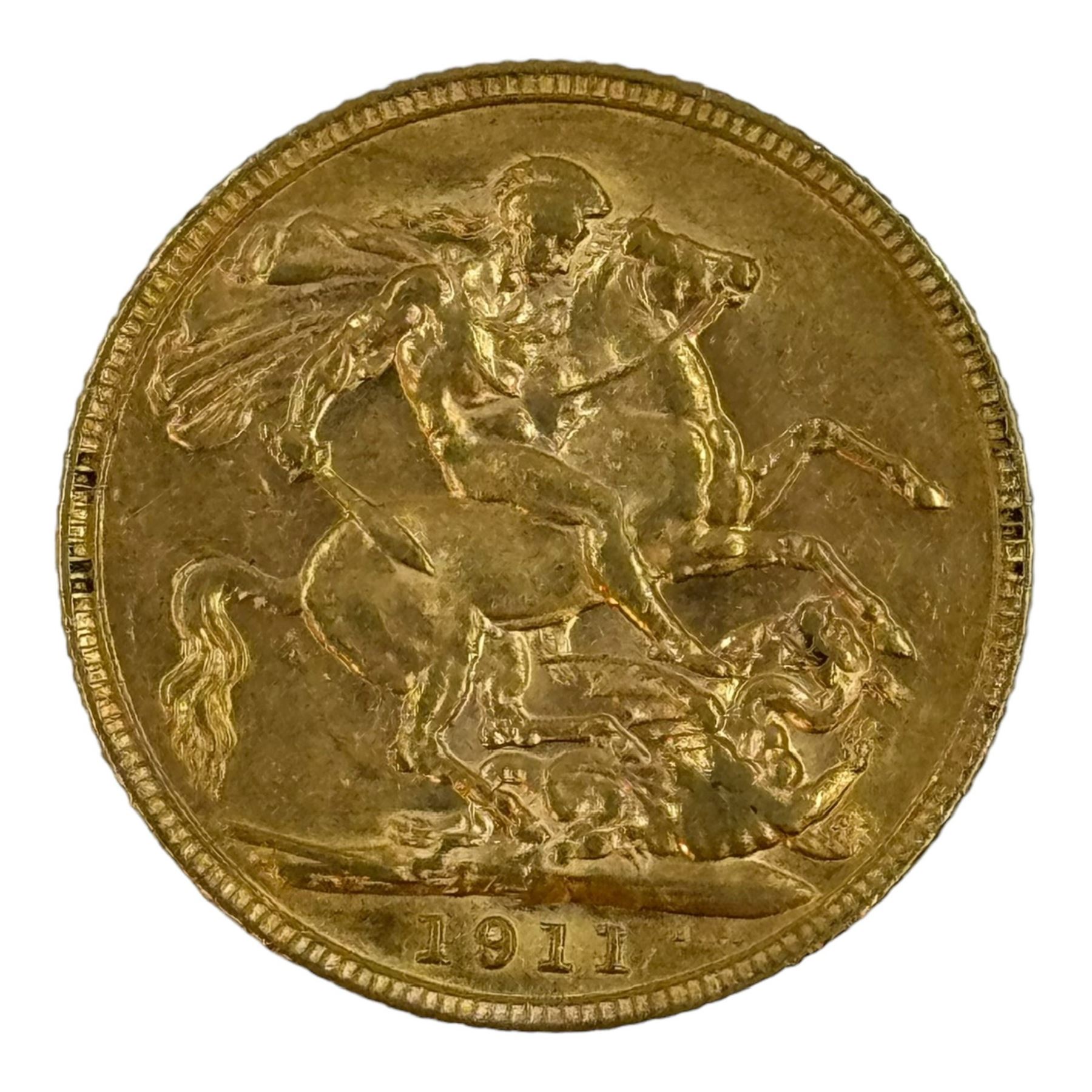 King George V 1911 gold full sovereign coin