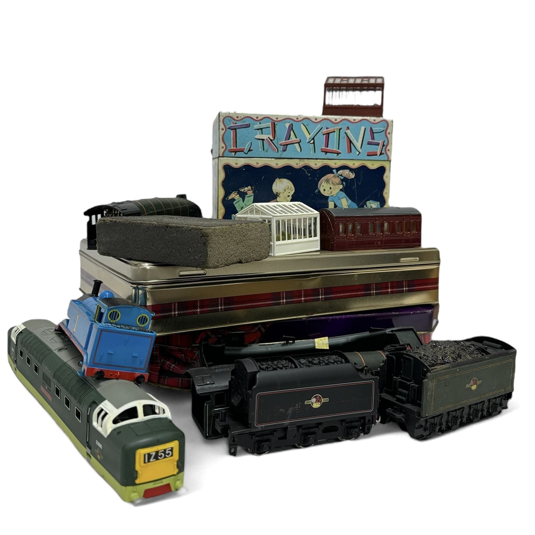 Collection of '00' gauge part built locomotives and parts, including Hornby and Lima examples