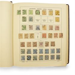 Single album of Sweden stamps, including 1855 four skill and other early issues, various 1858-61, 1862-69, 1872-79 etc, housed in a 'Scandinavia' album