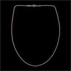 Tiffany & Co 18ct gold chain necklace by Elsa Peretti, hallmarked