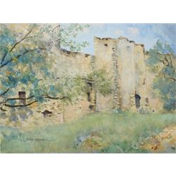 Rear Admiral Humfrey John Bradley Moore RI (British 1898-1985): 'Ardèche' 'Montreuil' 'Seine from Château Gaillard' 'Brimeux near Montreuil' etc, set of seven watercolours variously signed and dated, most titled verso max 36cm x 57cm (7) (unframed) 
Notes: Moore was a friend of Russell Flint's and sitter for one of the rare portraits painted by him - both were members of the Arts Club, and both had served in the Royal Navy during WWI