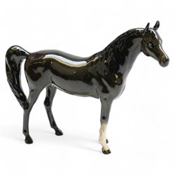 Beswick model of a horse, Arab Xayal, in black colourway, model 1265