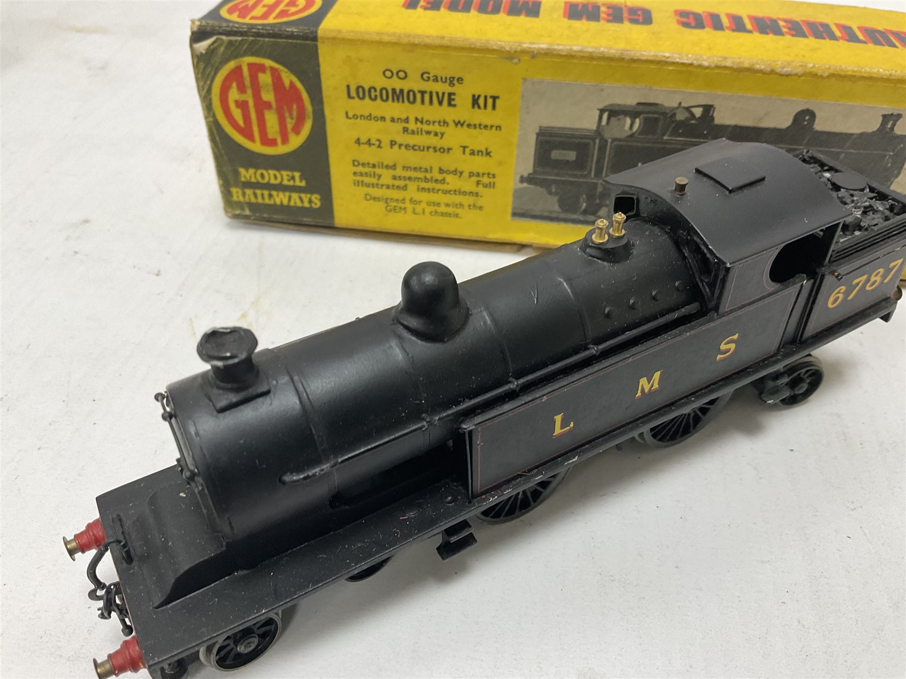 GEM ‘00’ gauge - kit built LNWR/LMS Precursor Tank 4-4-2T locomotive no.6787 finished in LMS black; with original box 