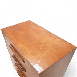 G-Plan - mid-20th century teak chest fitted with four drawers