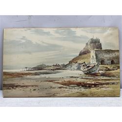 Charles William Adderton (British 1866-1944): 'Early Spring - A Sussex Landscape', watercolour signed, titled and inscribed 'Exhibited in the RA 1901' verso 30cm x 45cm; and another Coastal scene 17cm x 24cm and a print of Bamborough Castle (3 unframed)
Provenance: direct from the family of the artist Harry Wanless 1872-1934, part of a collection never previously seen on the market
Notes: Adderton was a friend of the brothers Harry and Charles Wanless, all of whom studied under Albert Strange at the Scarborough School of Art School. Adderton had a studio at 55 Sandside, Scarborough between 1894 and 1901, he moved to Ockbrook Derby and later to Robin Hoods Bay where he was a member of the Fylingdales Group of Artists