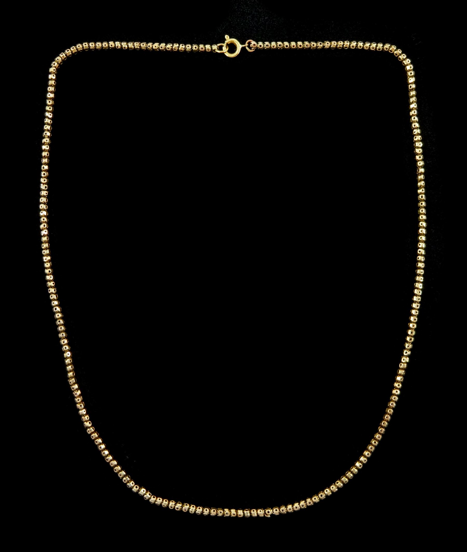 Early 20th century 9ct rose gold fancy link chain necklace