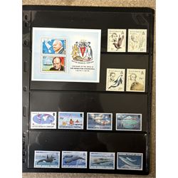 Queen Elizabeth II British Antarctic Territory mint stamps, including 1963-1969 SG 1 to 15a from half penny to both one pound values, 1993 SG 218-229 etc and a small number of Australian Antarctic Territory stamps, housed on stock pages