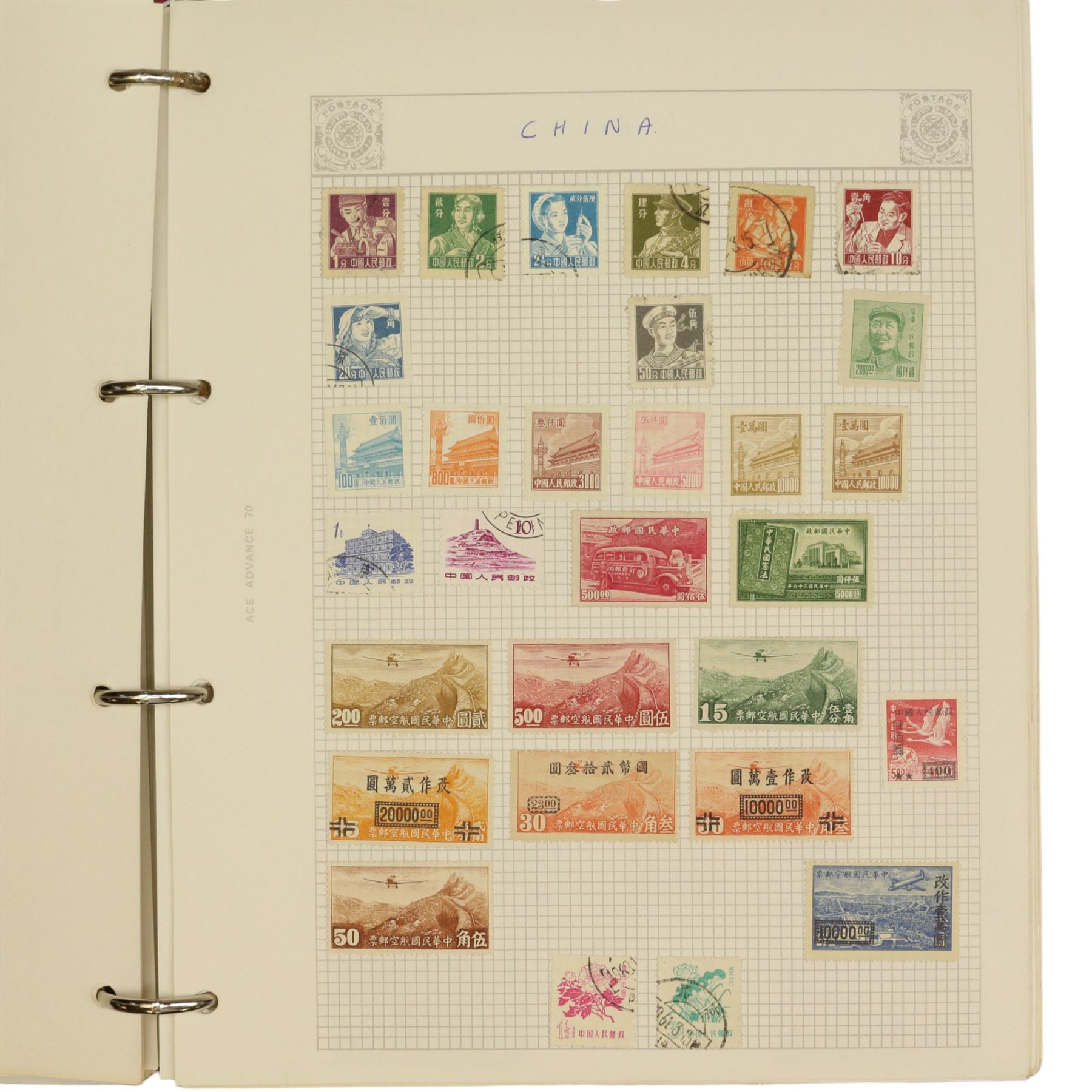 Great British and World stamps, including Queen Victoria cover with half penny bantam pair 'F READING MR 3 72' postmark, perf penny reds, Guernsey, Australia, Belgium, Brazil, Bulgaria, Canada, China, Cyprus, Denmark, Falkland Islands, Finland, France, Germany, India, Morocco etc, housed in albums or folders and loose, in one box