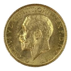 King George V 1925 gold full sovereign coin