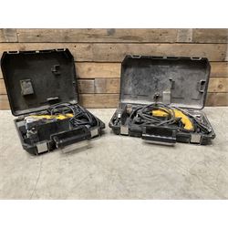 De-Walt jigsaw and a De-Walt SDS drill, cased (2)