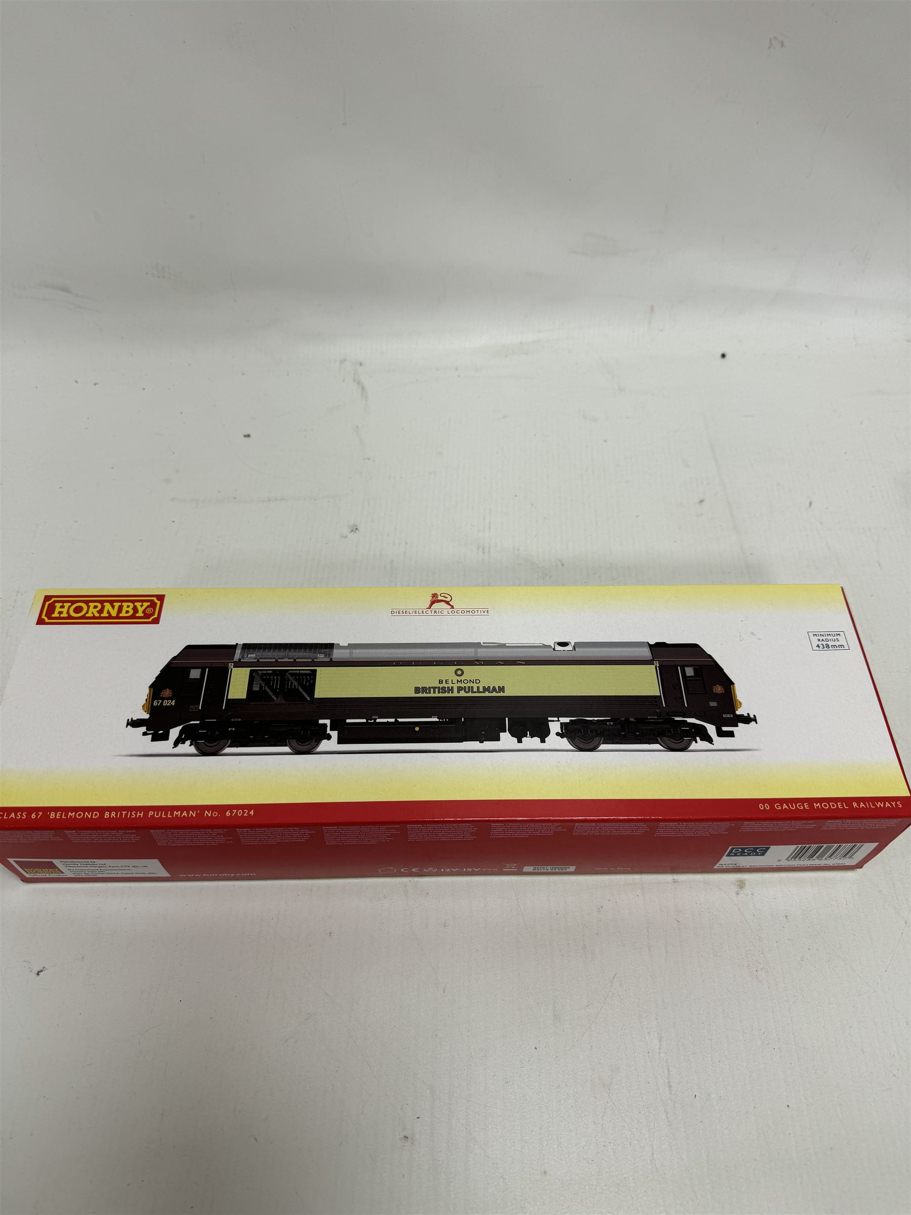 Hornby '00' gauge R3774 DB Class 67 diesel locomotive, Belmond British Pullman, no. 67024, boxed