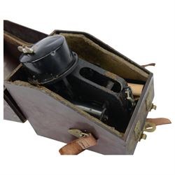 WWII Air Ministry MK IX.A 127.41 bubble sextant, in original fitted case, together with a Kelvin and Hughes Periscopic sextant no. 2134, in wooden case (2)