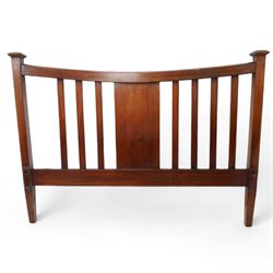 Edwardian inlaid mahogany 4' 6'' double bedstead 