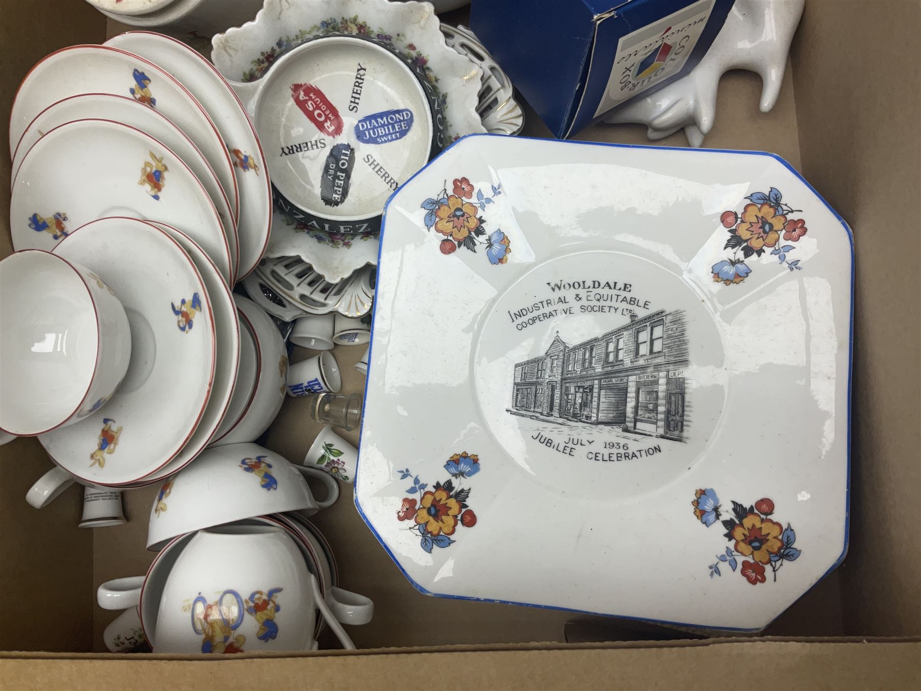 Collection of ceramics, to include Hornsea dinner wares, other tea services, trinket dishes etc, in four boxes 