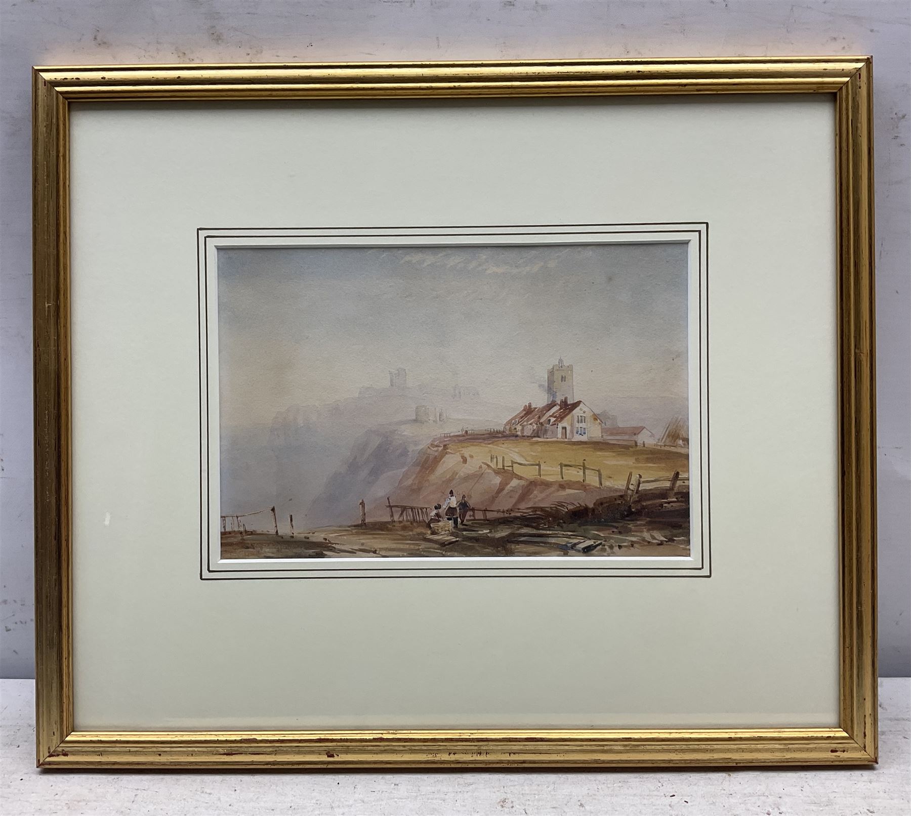 Henry Barlow Carter (British 1804-1868): Scarborough from the Cliffs, watercolour unsigned 17cm x 23cm 
Provenance: private collection, purchased David Duggleby Ltd 6th March 2020 Lot 180; exh. 'Henry Barlow Carter' Maritime Museum Hull 2006 & Scarborough Art Gallery 2007; with Walker Galleries Harrogate, purchased 1995