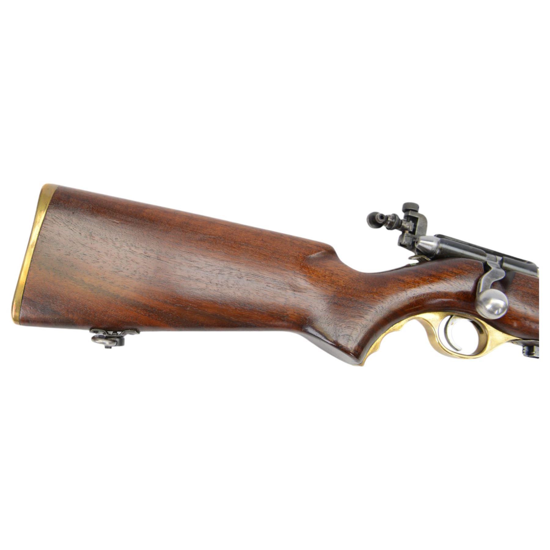 SECTION 1 FIREARMS CERTIFICATE REQUIRED - Mossberg & Sons A .22 U.S. Military bolt action training rifle, the 54cm barrel marked United States Property ... M192 1948, overall L102cm, serial no.34803