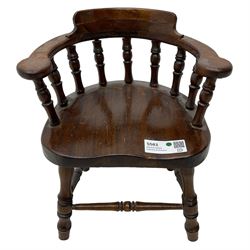 Miniature smoker's bow tub chair