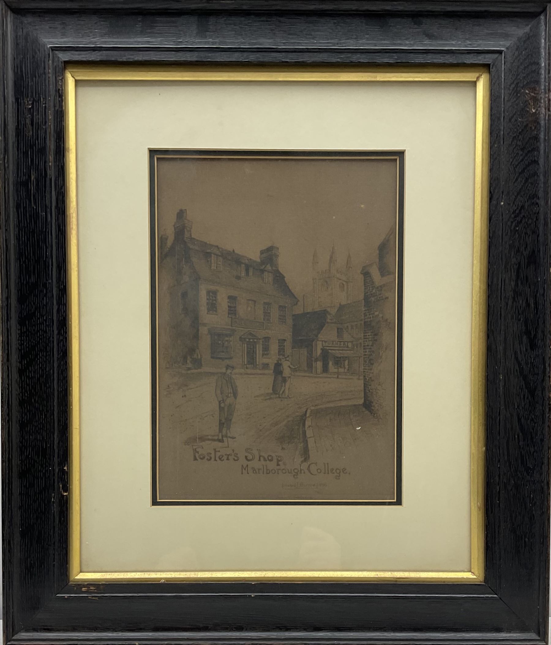 Edward Burrow (British 1869-1935): 'Marlborough College', set seven etchings pub. Cheltenham 1896, 27cm x 19cm (7)