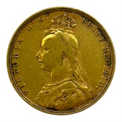 Queen Victoria 1890 gold full sovereign coin