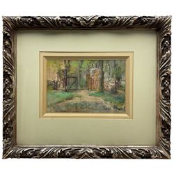 FRAMES - Continental School (Early 20th century): The Gateway, watercolour signed, Berlin ...