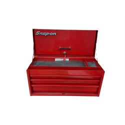 Snap-on tool box, with key, H30cm, L61cm 