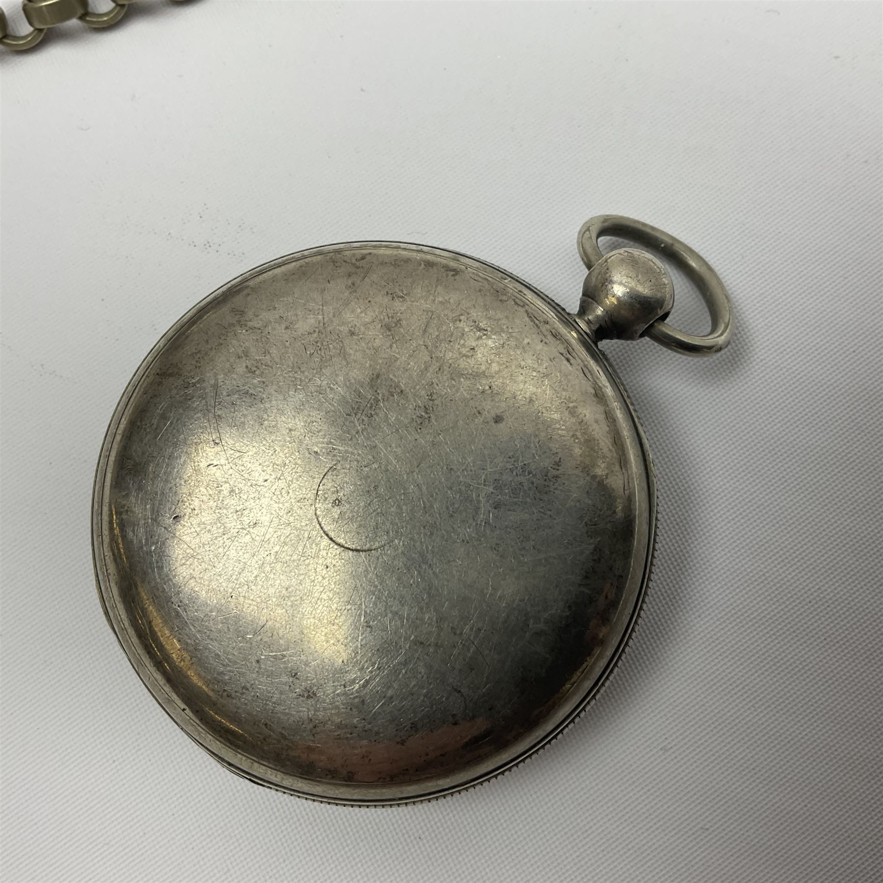 Two silver cased keywind pocket watches, hallmarked