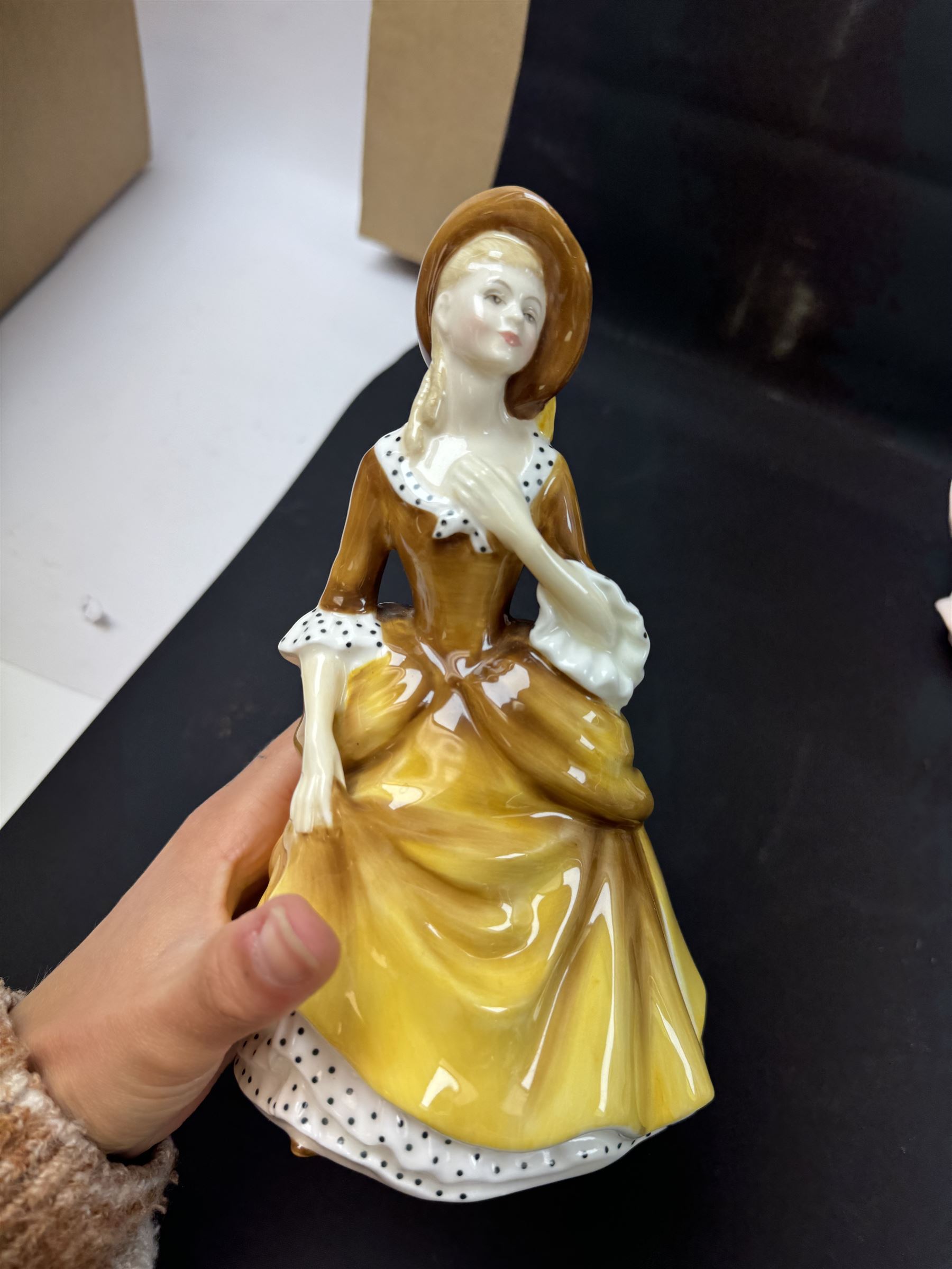 Eight Royal Doulton figures, including Southern Belle, Soiree, Sandra etc 