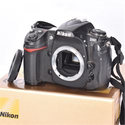 Nikon D300 camera body serial no. 4105777, boxed with shoulder strap, instructions, charger, etc