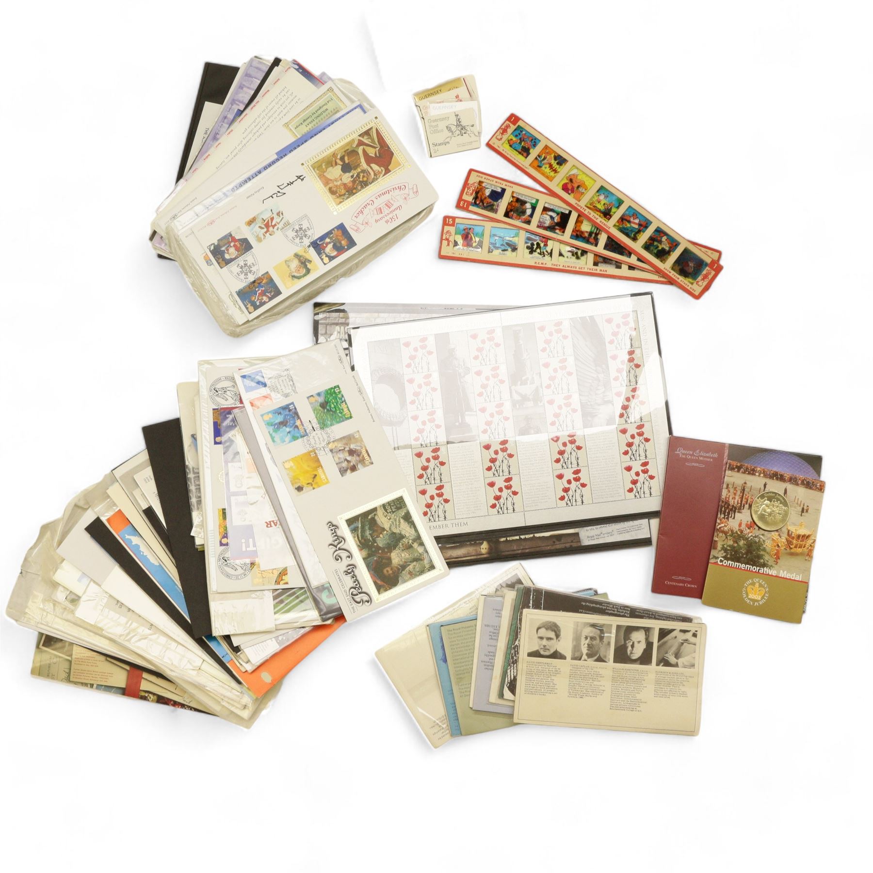 Queen Elizabeth II mint decimal stamps, mostly in smiler sheets, face value of usable postage approximately 216 GBP, together with fist day covers etc 