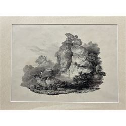 Francis Nicholson (British 1753-1844): Whitby, Knaresborough, Ripon, Aysgill Force, et al., collection of early 19th century engravings and lithographs, each mounted and housed in a bespoke folder