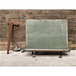 Angula - mid-20th century wall mounted adjustable draughtsmans  architect's drawing board,...