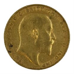 King Edward VII 1909 gold full sovereign coin