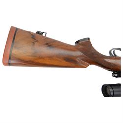 SECTION 1 FIREARMS CERTIFICATE REQUIRED - Parker Hale .308 bolt action rifle, the 62cm barrel, marked with BNP below a crown, fitted with Nikkostirling  Gold Crown Deluxe 4x 32 scope, overall L113cm, serial no. 09198