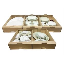 Collection of tea and dinnerwares to include Wedgwood Campion, etc in five boxes 