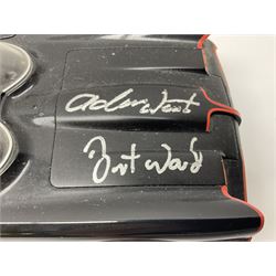 Hot Wheels 1:18 scale ‘1966 TV Series Batmobile’ signed by Adam West and Burt Ward, no. 365/1000, with original box and certificate of authenticity