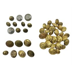 Collection of Royal Navy, Railway, St Helens Brigade and other uniform buttons