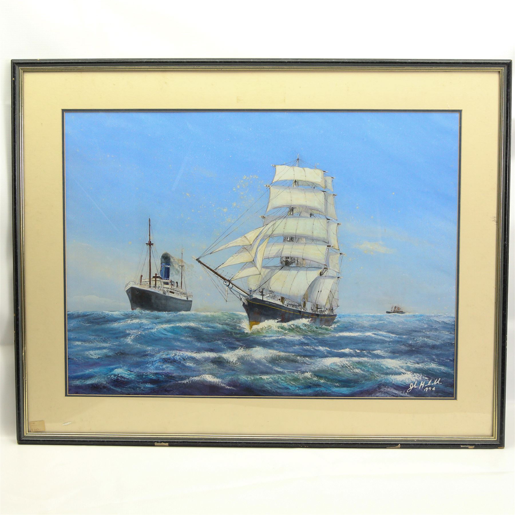 English School (20th Century): Star of India, watercolour and gouache indistinctly signed and dated 1994, 52cm x 70cm 