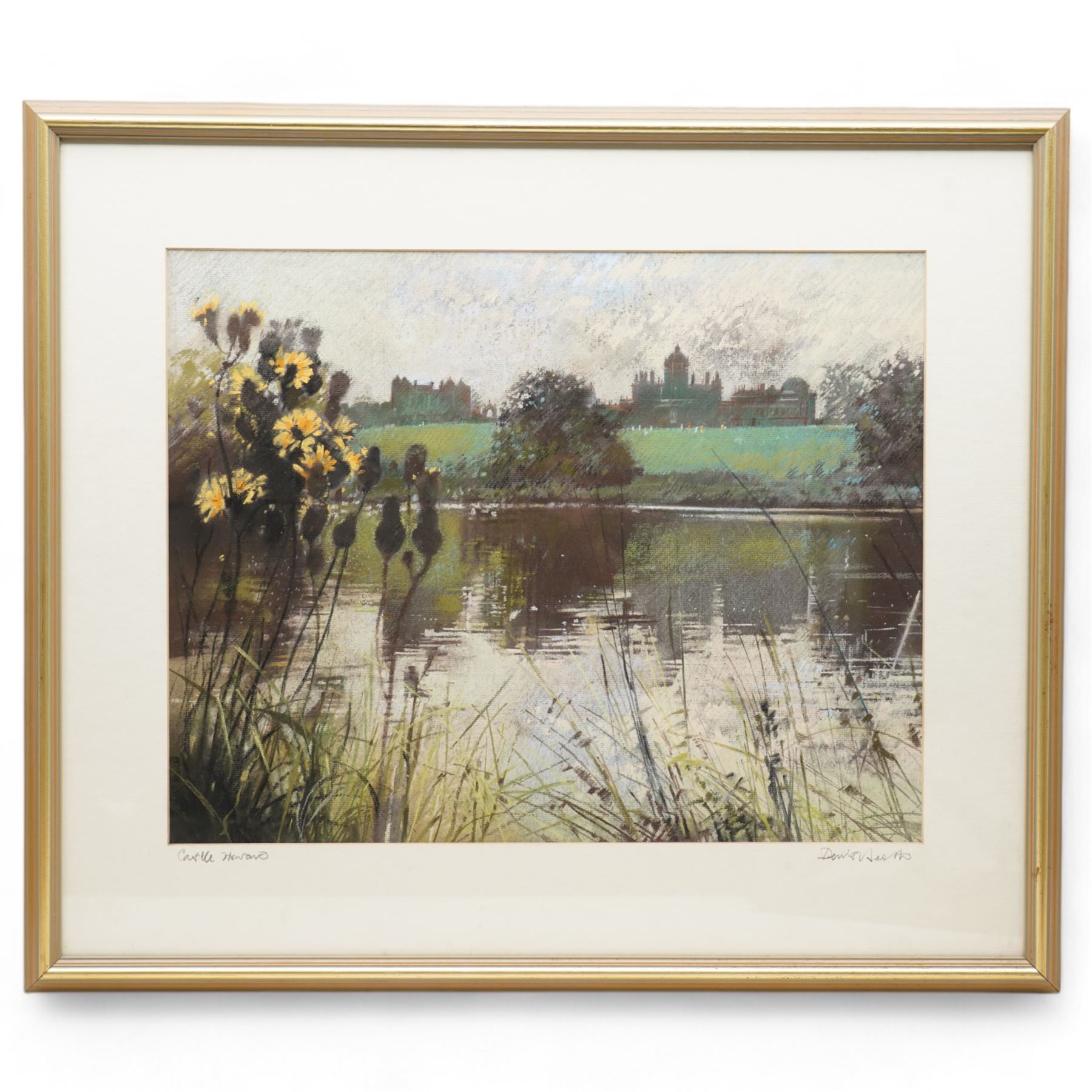 Dennis Booth (Northern British 20th century): 'Castle Howard', pastel signed and titled on mount 40cm x 50cm