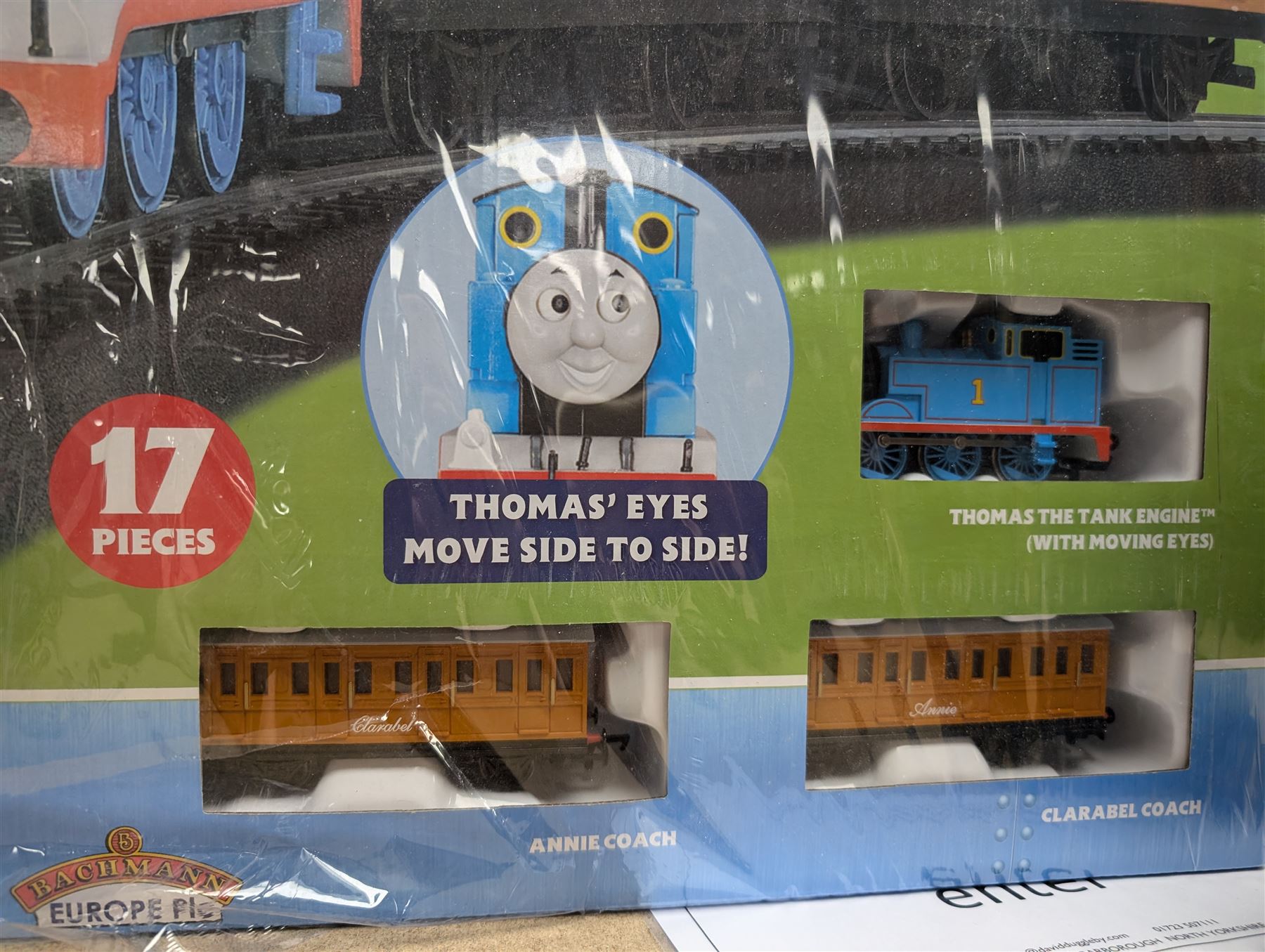 Thomas the Tank Engine, Annie and Clarabel 00 Gauge Electric Train Set, boxed, together with Carlton Thunderbirds 1 and 2 