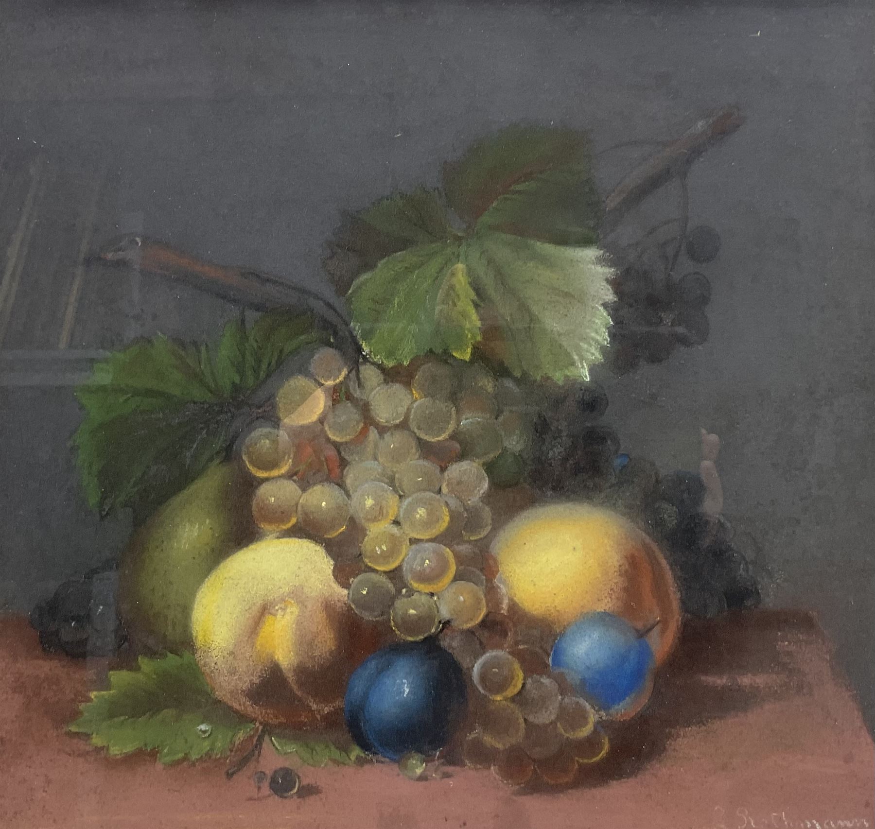 Continental School (Early 20th Century): Still Life of Fruit, pastel indistinctly signed 30cm x 32cm 