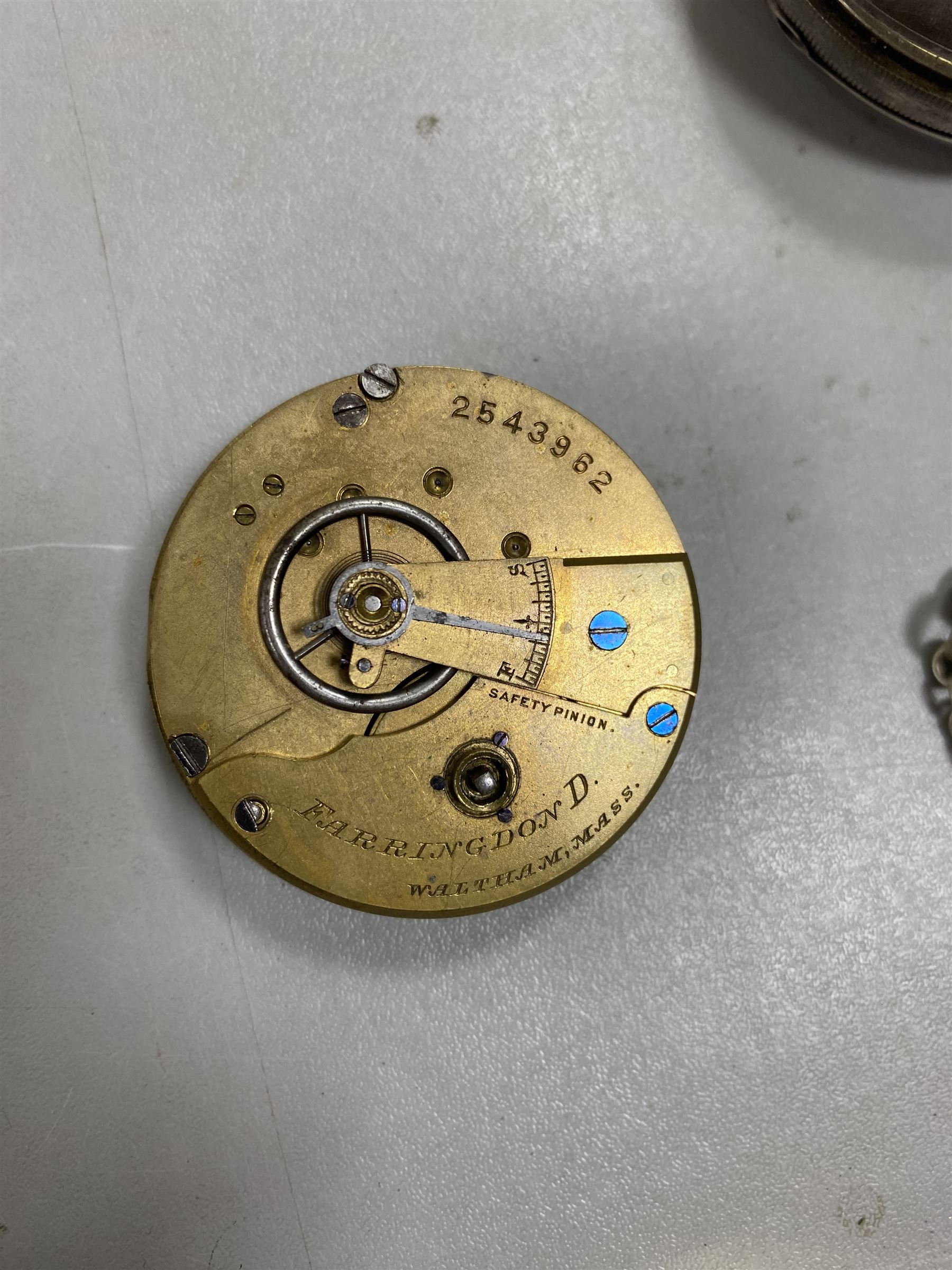 Two silver cased keywind pocket watches, hallmarked