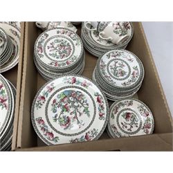 Johnson Bros Indian Tree dinner and tea wares in two boxes