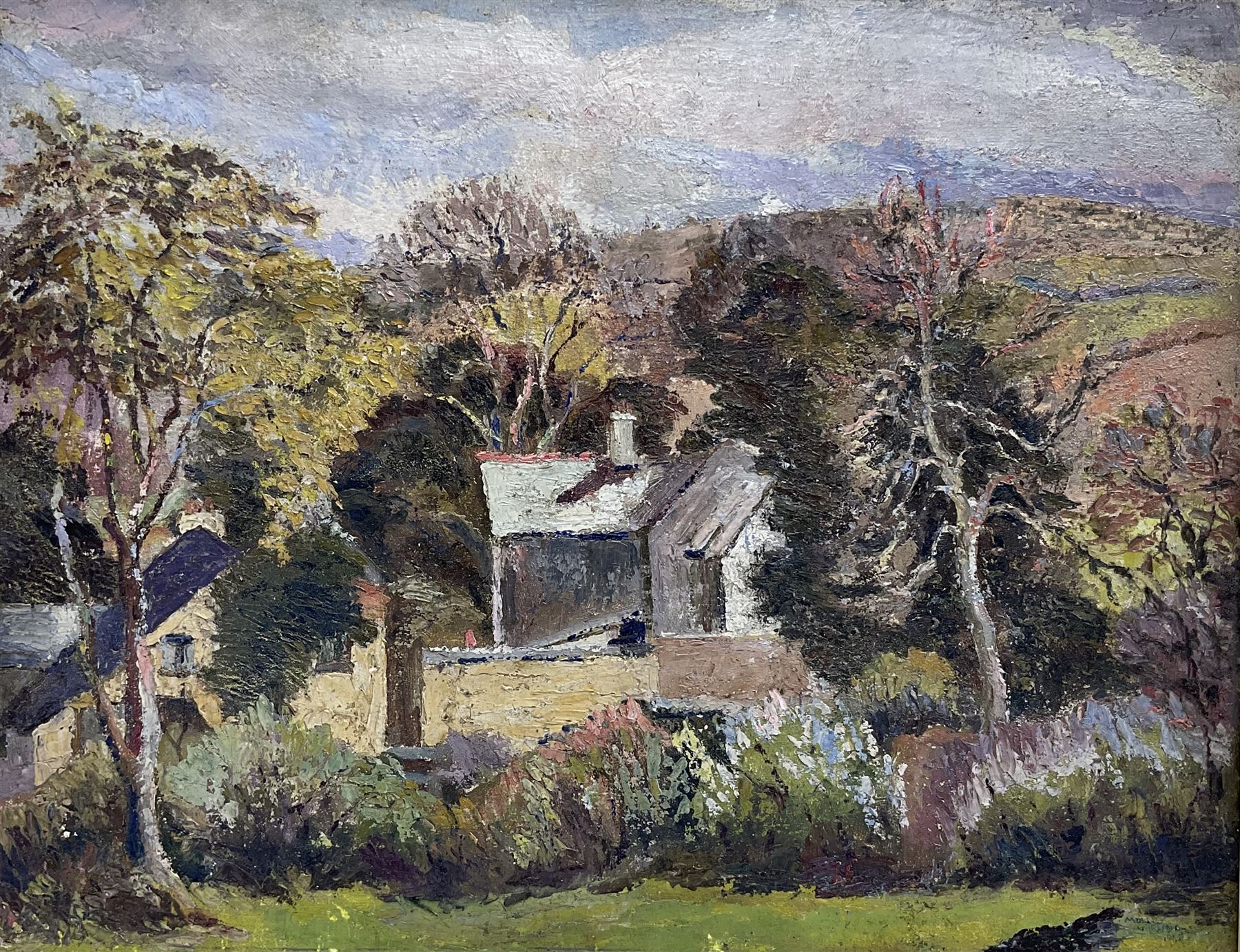 M Gainland (British Mid-20th century): North Wales Landscape, oil on canvas signed, titled verso 35cm x 45cm