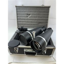 Helios Stellar-II 20x100 waterproof binoculars, in fitted case with lens caps, strap and instructions