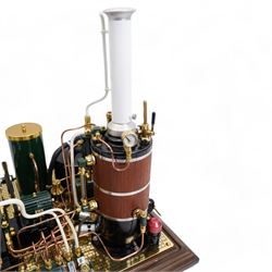 Vision Engineering Ltd, Historic Steam Models, York-Bolton Mill Engine & Steam Plant 'Mill Engine Circa 1890' , serial no.00232, together with instructions and papers, H42cm, W42cm, D40cm 