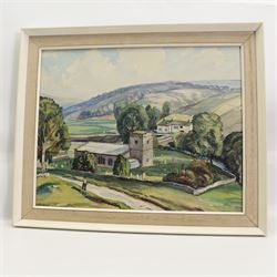 Walter Cecil Horsnell (British 1911-1997): Church of St Michael and All Angels - Hubberholme, watercolour signed 39cm x 49cm 