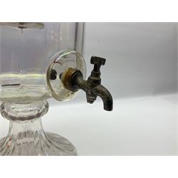 Glass water filter, with a mother of pearl lustre finish, H38cm