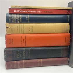 Burma and North East India - twenty books including The Burmese Empire by Father Sangermano. 1893; My Three Years in Manipur by Ethel St. Clair Grimwood. 1892; Shans at Home by Mrs. Leslie Milne. 1910; Four Years in Upper Burma by W.R. Winston. 1892; The Soul of People by H. Fielding. 1898; History of Upper Assam, Upper Burmah and North-Eastern Frontier by L.W. Shakespear. 1914; and fourteen others (20)