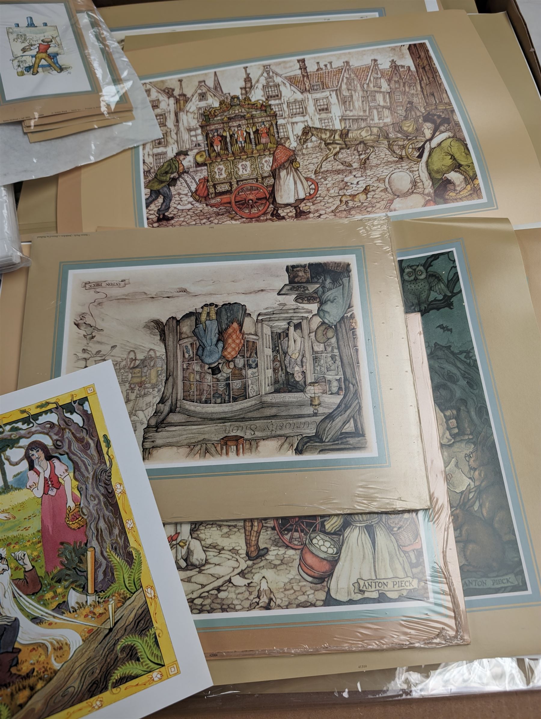 Collection of art prints and postcards etc, mostly Anton Pieck