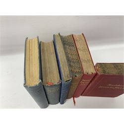 Collection of travel books, including Baedekers Belgien und Holland, Muirhead's Southern France, The Queen Travel Book 1929-30 